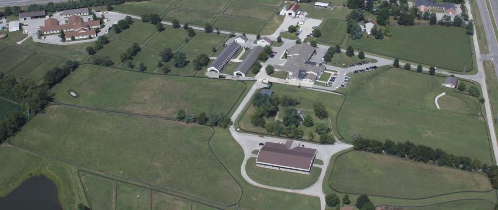 Aerial view of the Institute. (Courtesy of Hagyard Equine Medical Institute.)